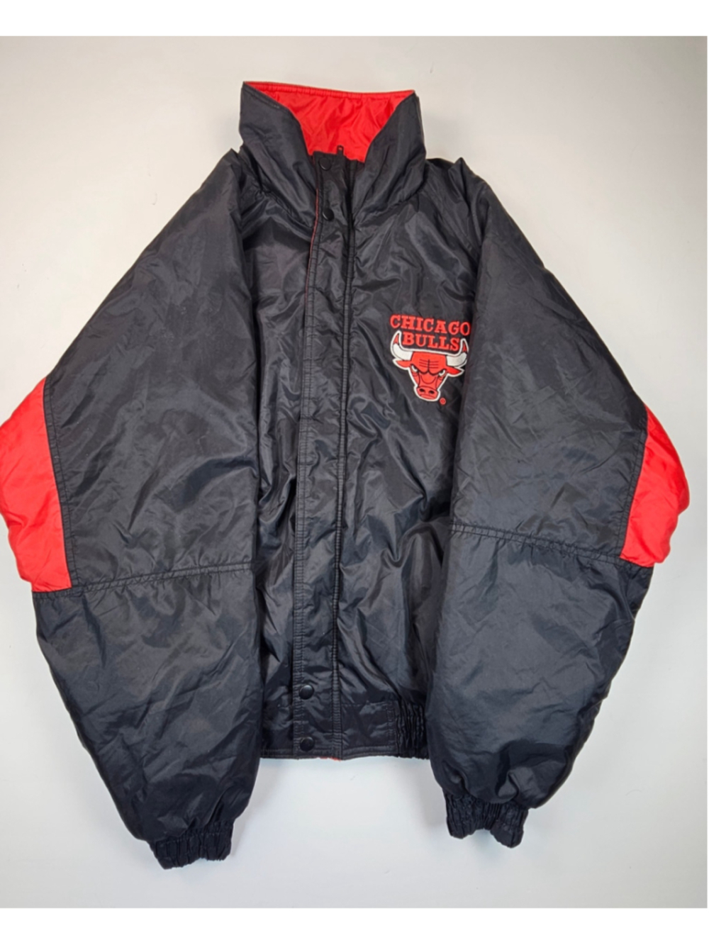 Vintage 90s Chicago Bulls Competitor Jacket Men L NBA Jordan Era Embroidered
